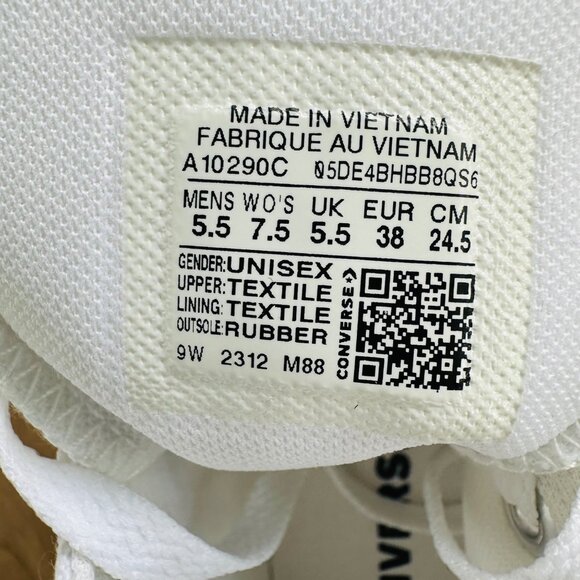 ⭐Chuck Taylor All Star Y2K Gemstones Luxe 5.5 Men's Shoes White Sneakers A10290C - Picture 10 of 10